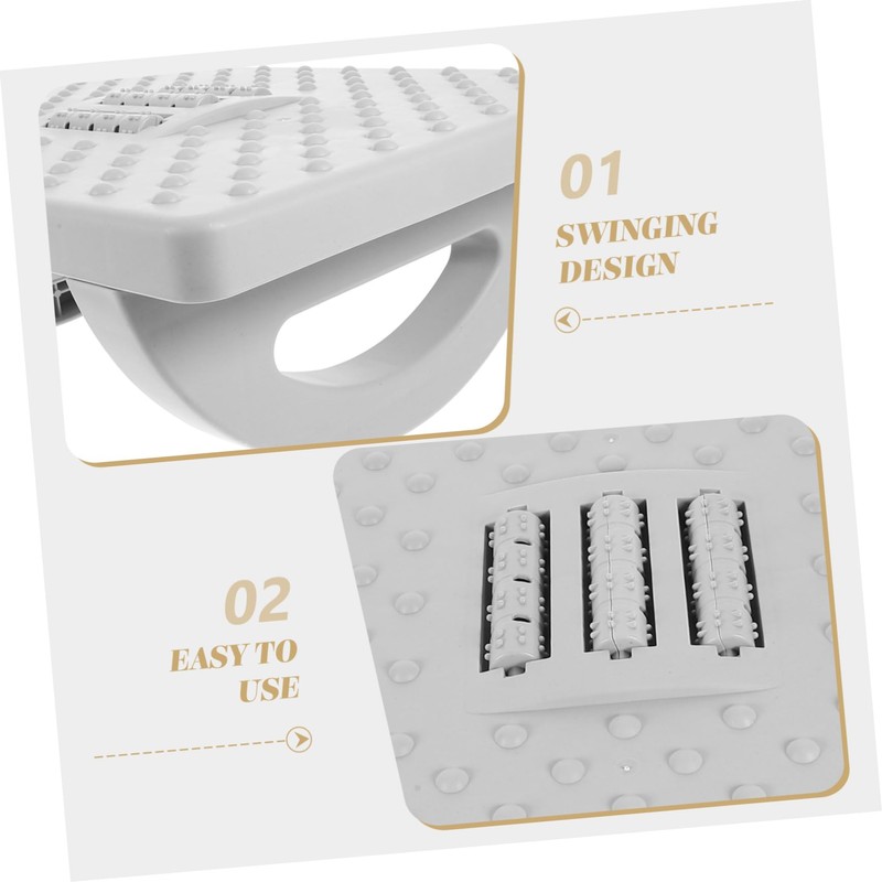 Operitacx Desk Footrest Office Foot Stool Non-Slip Foot Stool Plastic