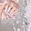 3D White Nail Art Charms and Gems, Assorted Rabbit Camellia
