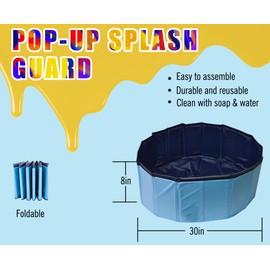 GEOCCI Acrylic Paint Pouring Splash Guard，Fluid Art tools for DIY Paint Pouring Arts and Crafts Projects