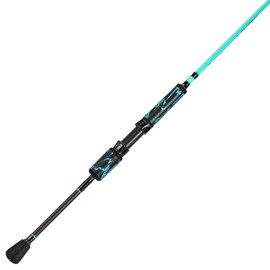 One Bass Spinning Rod & Casting Rod, High Performance IM6 Graphite Fishing Pole for Bass Fishing,2- Piece Desgin for Travel- Spinning - 6'6"