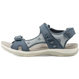 Earth Origins Women's Skylar Sandal, Medium Blue, 10 W US