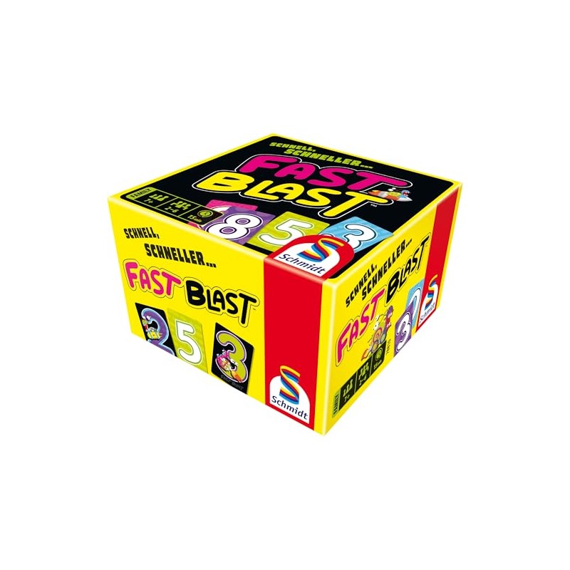Schmidt Spiele 78810 Fast Blast Family Card Game, Multi-Colour