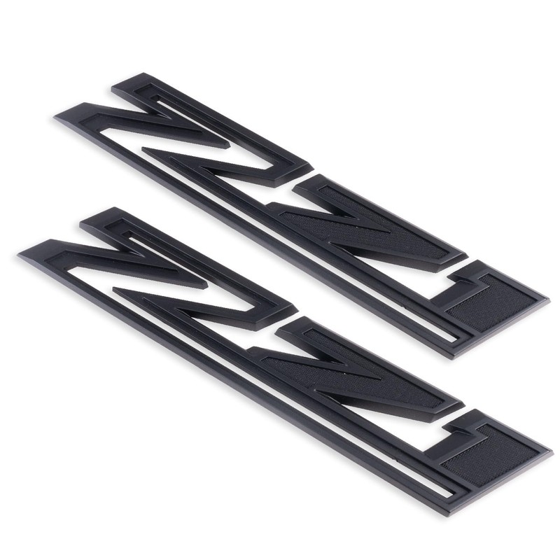 2019-2023 New Z71 Emblem Badges for Silverado 2PCS (Matte Black)