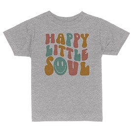 Happy Little Soul Toddler Kids T-Shirt 2T Heather Grey
