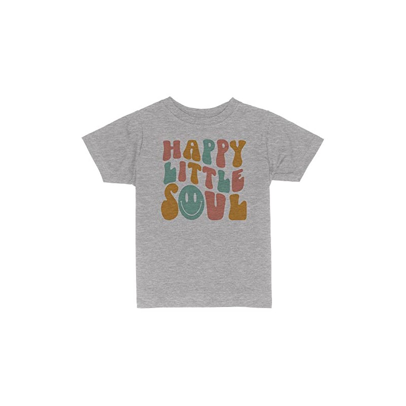 Happy Little Soul Toddler Kids T-Shirt 2T Heather Grey