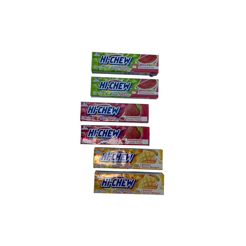 Hi Chew Japanese Candy Variety Pack (2 x 3 Assorted