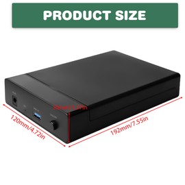 Hard Drive Docking Station: HDD Docking Station USB 3.0, Docking Stations for Hard Drives for 2.5 and 3.5 Inch SATA HDD/SSD, USB Type-A to USB Type-A, Two-Way Cloning