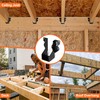 20 Pcs Black 2x4 Joist Hanger,LU24 18 Gauge Double Shear