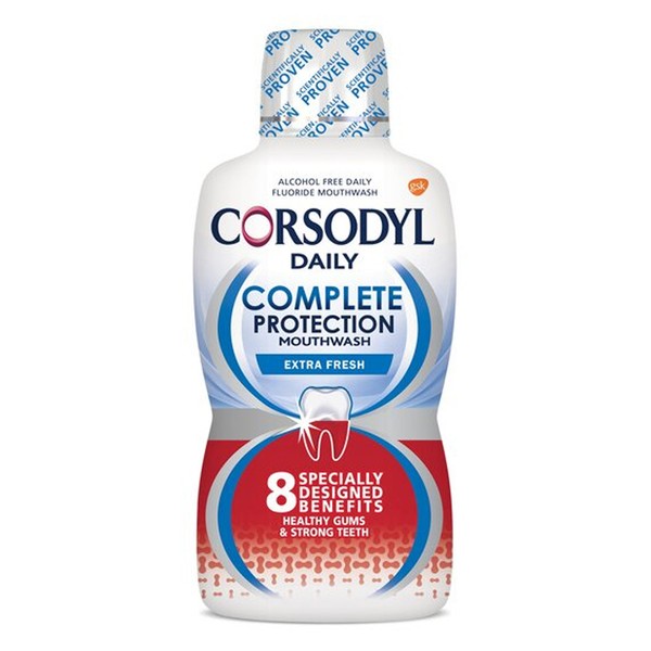 Corsodyl Daily Complete Protection Mouthwash Extra Fresh, 500ml