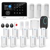 TUGARD 22 Pcs Wireless WiFi/GSM/2G Smart Home Alarm System, Instant