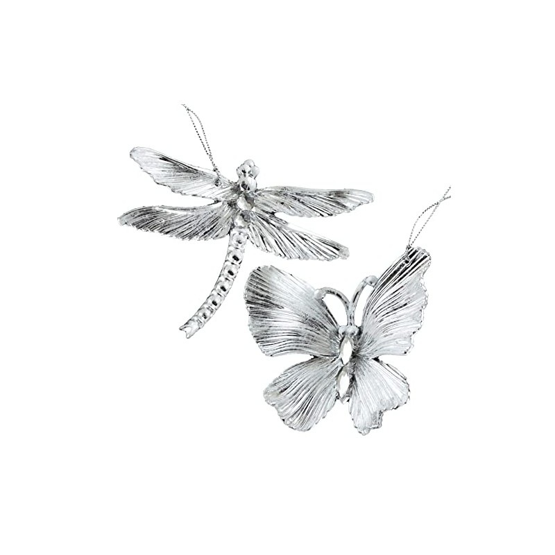CF Collection Butterfly and Dragonfly Christmas Tree Ornaments [Set of