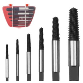 Damaged Screw Extractor Set, 6 Different Sized Screw Extractor, Easy Out Bolt Extractor Set With Box, Screw Remover And Extractor Bit Set For 0.11 To 0.7 Inch Thread Nut Pipe Faucet