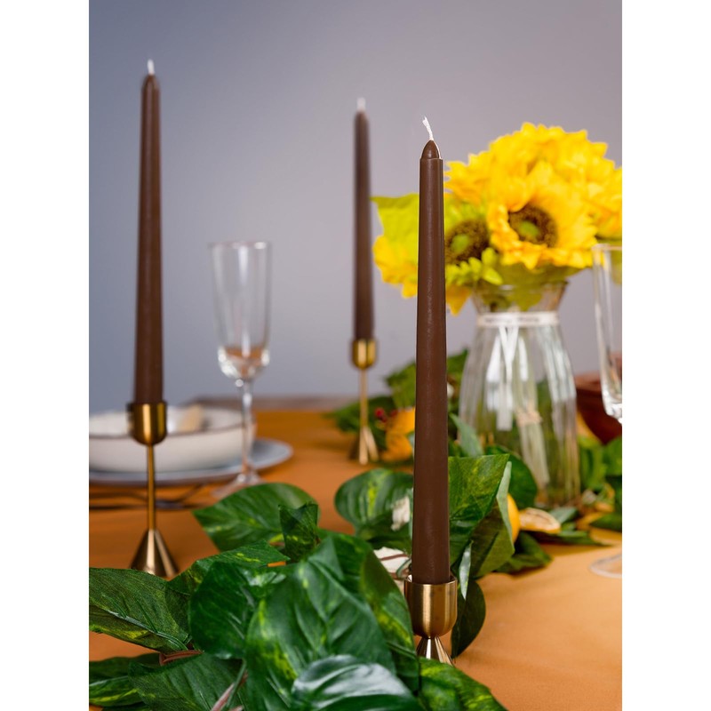 CANDWAX 12 inch Candle Sticks Set of 12 - Dripless