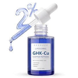 Copper Peptides - Suero para cara con liposomal 2% GHK-Cu, PDRN, multipéptido y ácido hialurónico, suero coreano avanzado antienvejecimiento para líne