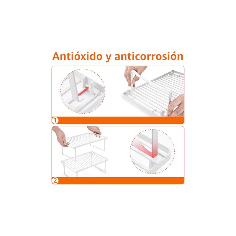 AmazonBasics, Estantes apilables de almacenamiento de cocina