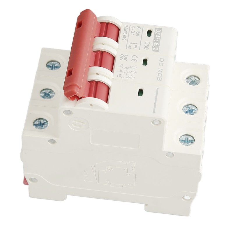 3P Direct Current Circuit Breaker Practical Small Circuit Breaker for