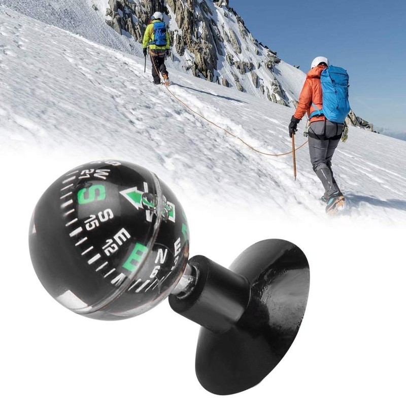 Qiilu Compass Car Boat Marine Mini Outdoor Compass Camping Navigation