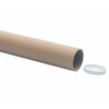 VEPATIM 3 Postal Tubes Round 76 x 610 mm Brown