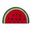 HAPLOVE 19.7x31.5 inch Half Round Microfiber Soft Watermelon Shape Bathroom