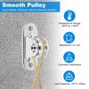 TUAHOUS Stainless Steel Pulley, Cargo Transport Pulley, Rope, Pulley, Mountain