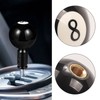 Gear Knob Round Black 8 Ball Billiards Universal Acrylic 4