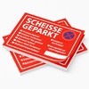 2 x Scheisse parked notepad, fun set with 2 pads