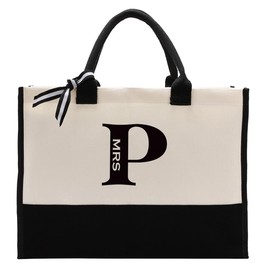 Canvas Tote Bag Gift, Mrs P Bag, Canvas Tote Bag for Gifting, Women Cotton Canvas Tote Bag, Teacher Gift, Gift for Teaching Assistant, Utility Tote Suitable for Wedding, Birthday, Beach, Holiday