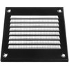 Vent Systems 5 Pcs 10x10cm Black Metal Air Vent Grille