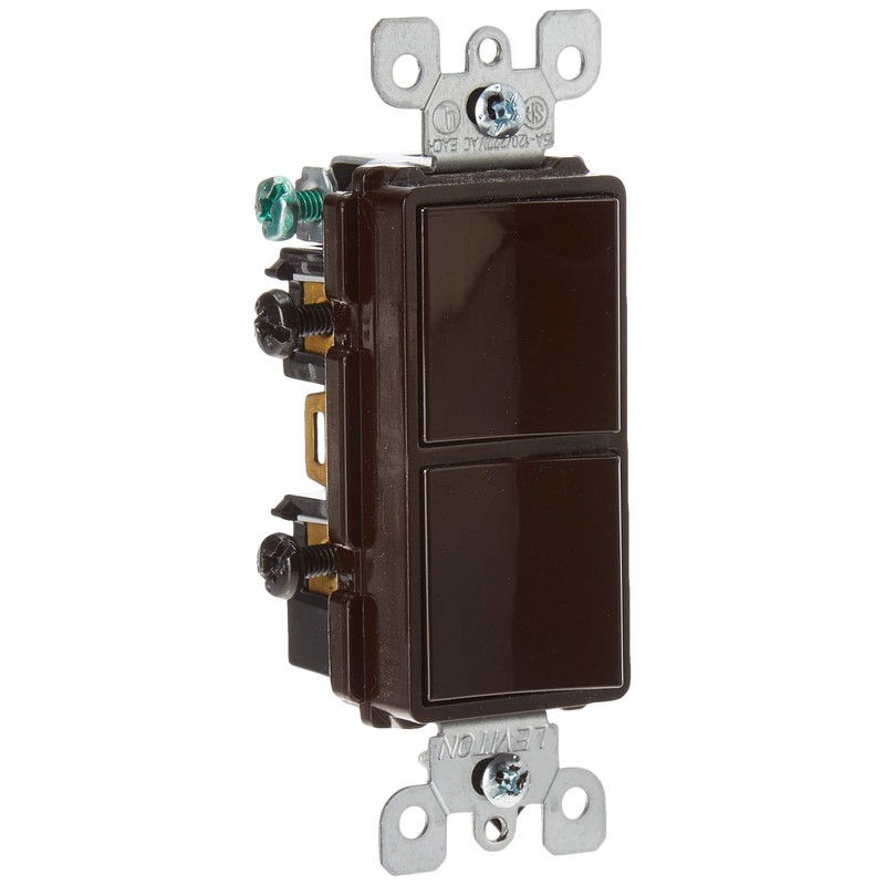 Leviton 15 Amp, 120/277 Volt, Decora Single-Pole, AC Combination Switch,