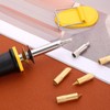 KIDENEI 36 PCS Leather Craft Set with Leather Pyrography Pen,