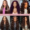 Chocolate Brown Deep Wave Lace Front Wigs Human Hair 200%