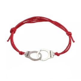Partners in Crime 2 Matching Handcuff Wish Bracelets (Red String) Miss Fit Boutique