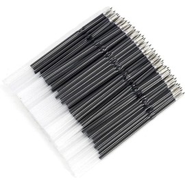 20Pcs Black 0.7 mm Black Ballpoint Pen Refill Push Ballpoint Pen Refill Replace Signature Refill Students Office Supplies Useful Design，Pens and Writing Supplies