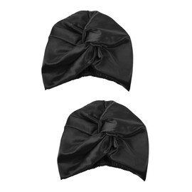 minkissy 2pcs Silk Bonnet Sleep Cap for Women Hair Cap Silk Hair Wrap Women's Bonnet for Sleep