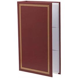 3-Ring Photo Album 300 Pockets Hold 4x6 Photos, Burgundy Red