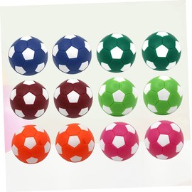BESPORTBLE 36mm Mini Soccer Balls Set 12pcs Tabletop Soccer Balls Vibrant Colors Fade-Resistant for Boys and Girls' Table Football and Counting Games
