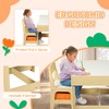 Kinder King Kids Wood Table & 2 Chairs Set, 3