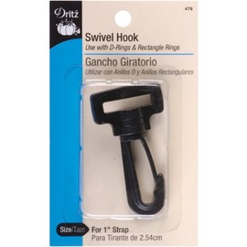 Dritz Swivel Hook for 1" Strap, 1 Count, Black