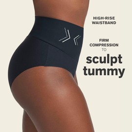 Leonisa High-Tech High-Waisted Classic Sculpting Panty Ladies Underwear Panties with Tummy Control