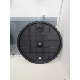 Seiko QXA759KLH  NEW SEIKO  20 "ROUND BLACK IRON  FRAME WALL CLOCK  QXA759KLH