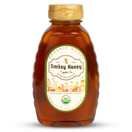 Smiley Honey, Raw and Unfiltered, Honey From Florida, Always Fresh, Always Flavorful (1lb, Organic Honey)