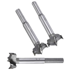 Boxonly 3Pcs Woodworking Hole Opener Drill Bit 21mm+22mm+23mm Forstner Drill Bits Tungsten Carbide Wood Hole Saw Hinge Drilling Boring Bit Cutter