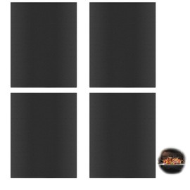 JEOPKO 4 Pcs Large Heavy Duty Oven Lineroven Liners for Fan Assisted Ovens BBQ Oven Mat Oven Tray Liners for Bottom of Oven Mate Baking Mat Oven Protector Sheets Non-Stick BBQ Outdoor Grill