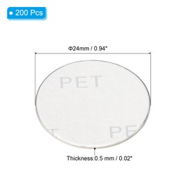 PATIKIL 24mm/0.94" Aluminum Foil Cap Liner, 200 Pack Resistant Tamper Induction Heat Sealer Sealing Liners for PET Bottle Jar Lid