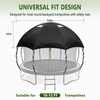 12FT Dome Trampoline Canopy Cover for Backyard Round Trampolines