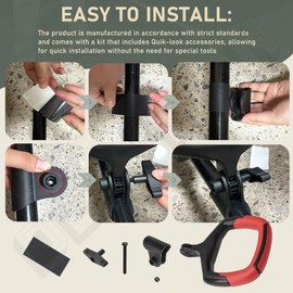 DECKMAN String Trimmer Replacement Auxiliary Handle (1 inch Handle) for Milwaukee M18 Fuel String Trimer - with uik-Look Kit