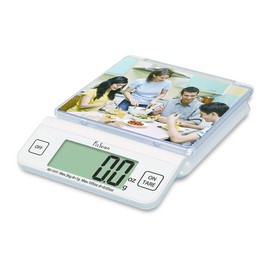 Tanita KD-191F FitScan Kitchen Scale - Digital Food Scale with Tare Function - Foldaway Display - Photo Frame Insert - Compact Design - Japan Technology - 6.6 lb Capacity - Sleek & Functional