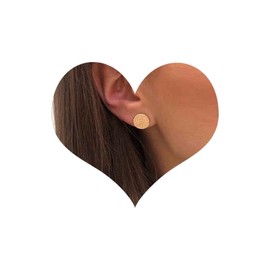 Iaceble Boho Coin Disc Earrings Gold Disc Stud Earrings Vintage Tiny Coin Earrings Hammered Circle Earrings Jewelry for Women