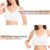 Dresime Nursing Bra, 3 Pieces Seamless Pregnancy Bra Without Underwire,