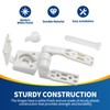 Toilet Seat Hinge Lncludes Plastic Bolts Kit Fits Most plastic
